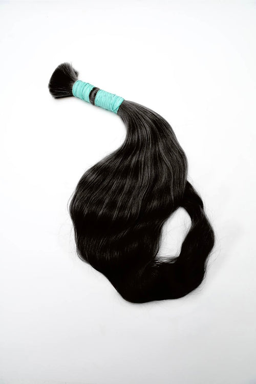 Raw Hair Extensions - Processed (Wavy - Color 1 B -44 cm -108 gr)