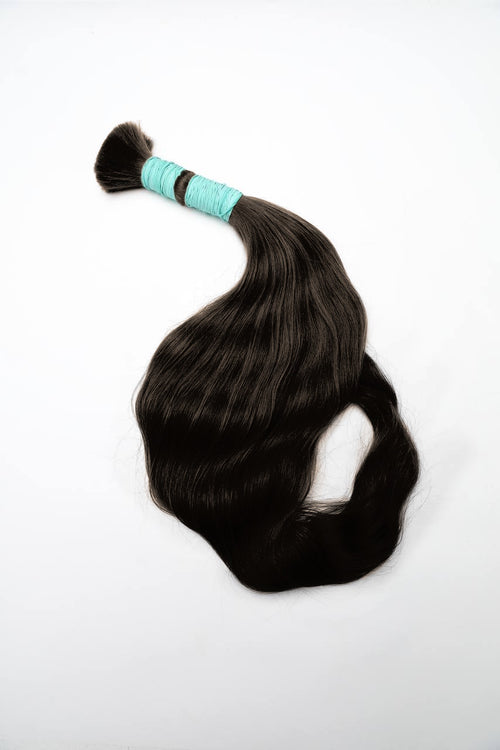 Raw Hair Extensions - Processed (Wavy - Color 1 B -62 cm -105 gr)