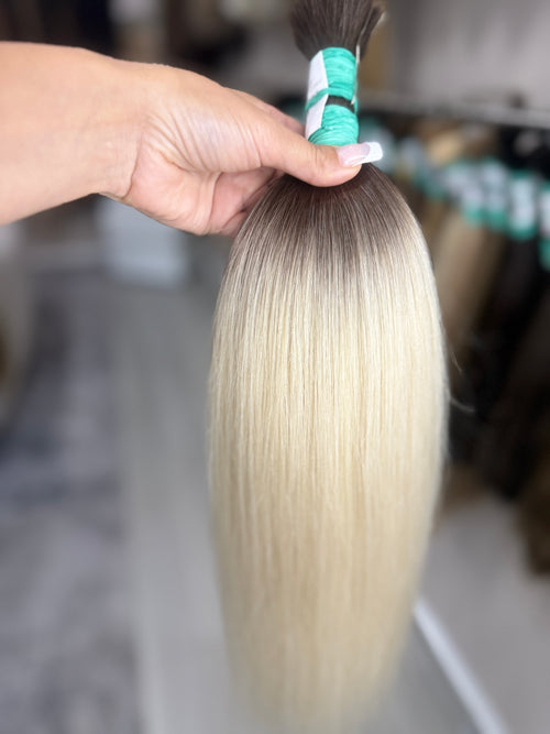 Raw Hair Extensions - Processed (straight - Color ombre -58 cm -140 gr - 62/232v)