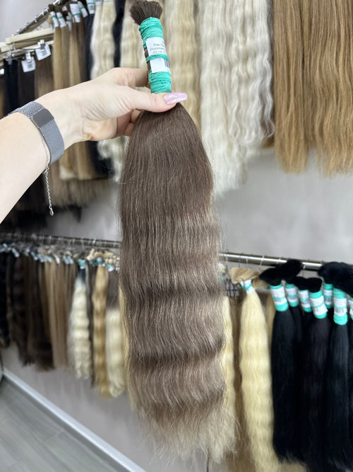 Raw Hair Extensions - Processed (wavy - Color 4b -55 cm -137 gr - 292/234)