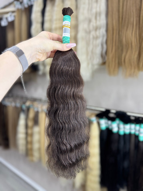 Raw Hair Extensions - Processed (wavy - Color 2 -54 cm -96 gr - 301/234)