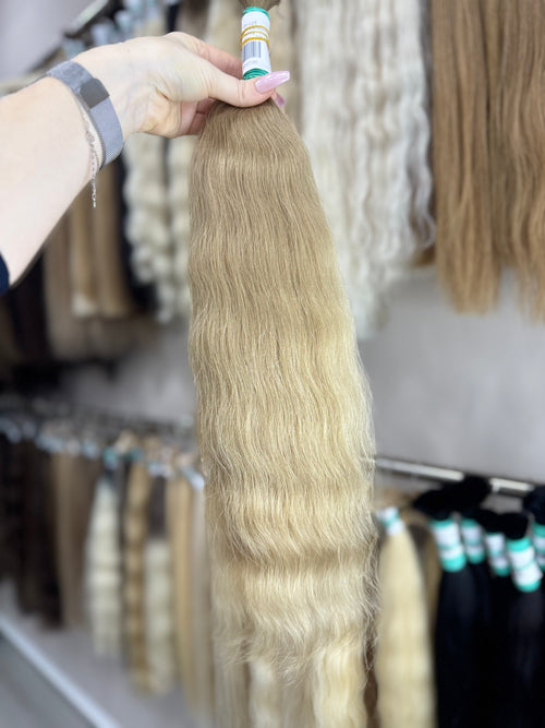 Raw Hair Extensions - Processed (wavy - Color 25 -55 cm -93 gr - 126/225)