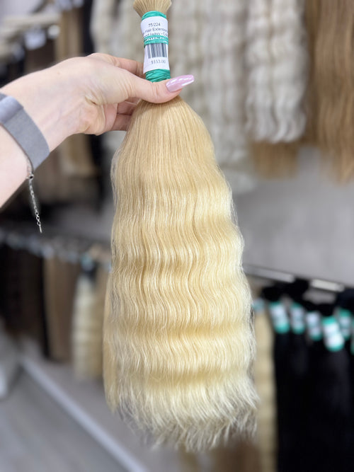 Raw Hair Extensions - Processed (wavy - Color 613 -47 cm -113 gr - 75/224)