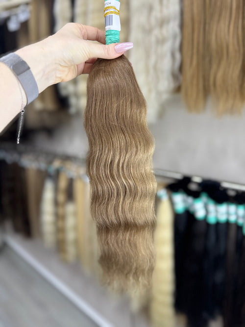 Raw Hair Extensions - Processed (wavy - Color 6 -53 cm -85 gr - 297/234)