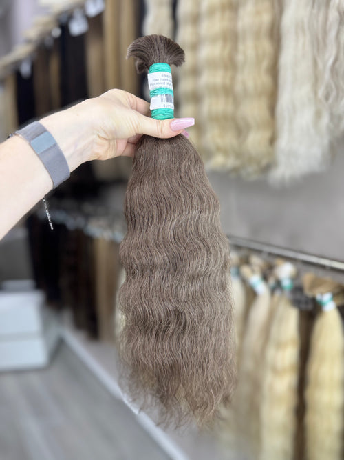Raw Hair Extensions - Processed (Wavy - Color 5 -46 cm -116 gr)