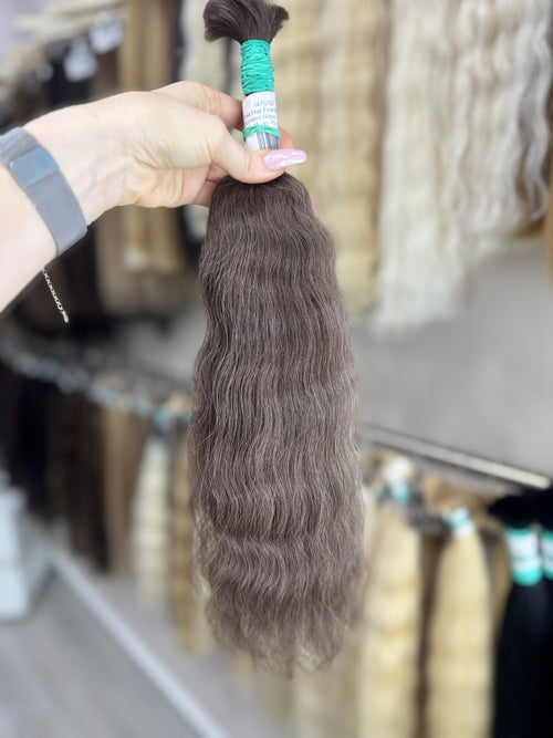 Raw Hair Extensions - Processed (Wavy - Color 3 -45 cm -75 gr)