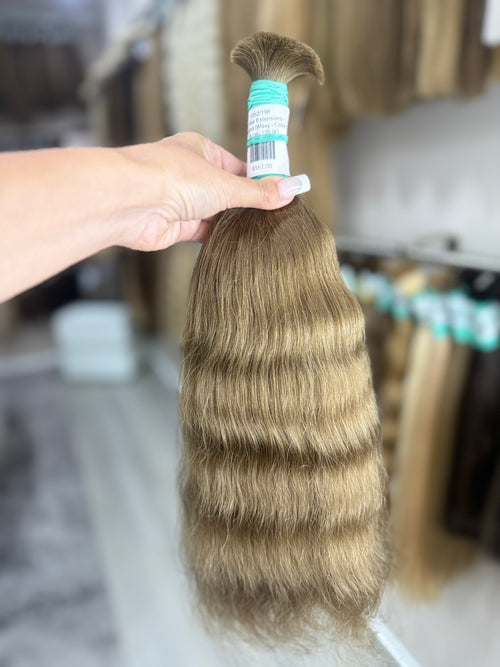 Raw Hair Extensions - Processed (Wavy - Color 6 -45 cm -120 gr)