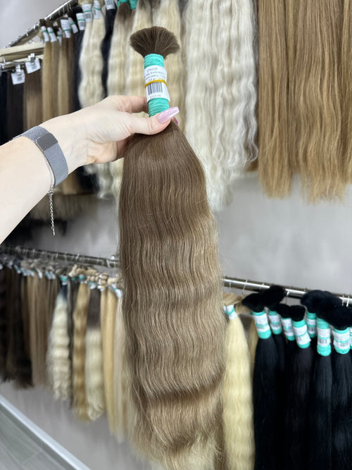 Raw Hair Extensions - Processed (wavy - Color 5 -56 cm -107 gr - 278/235)