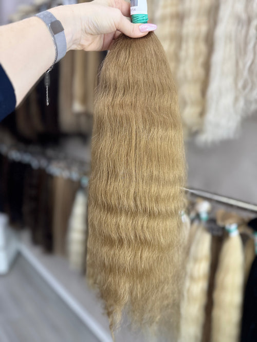 Raw Hair Extensions - Processed (wavy - Color 8 -58 cm -131 gr - 113/225)