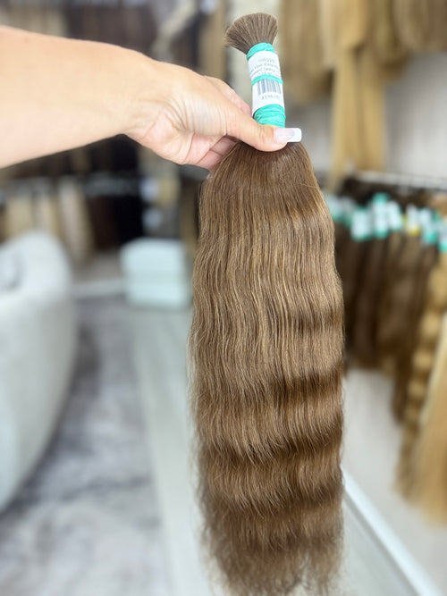 Raw Hair Extensions - Processed (wavy - Color 6 -56 cm -124 gr - 108/225)