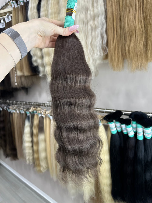 Raw Hair Extensions - Processed (wavy - Color 3 -54 cm -147 gr - 294/234)