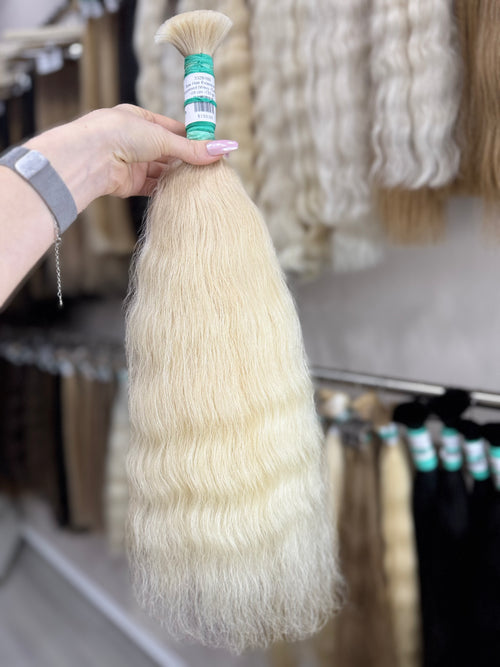 Raw Hair Extensions - Processed (Wavy - Color 201 -56 cm -133 gr)
