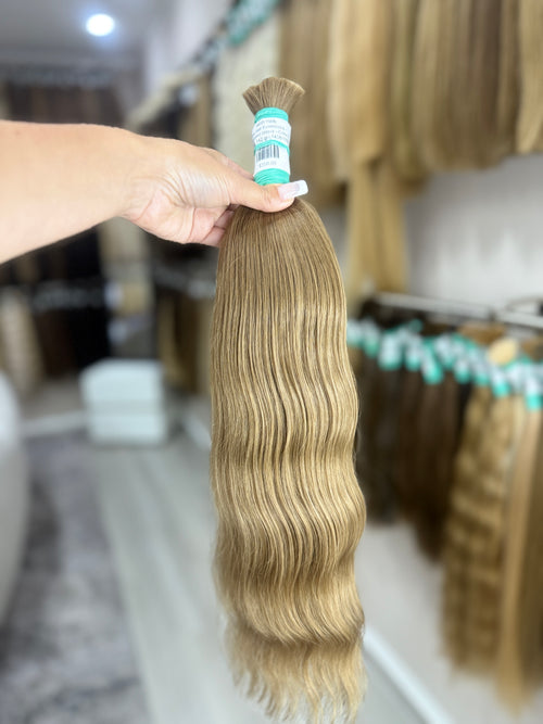 Raw Hair Extensions - Processed (Wavy - Color 8 -53 cm -142 gr - 4458/190b)