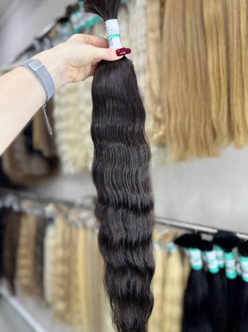Raw Hair Extensions - Processed (wavy - Color 2 -70 cm -96 gr - 8193/229)