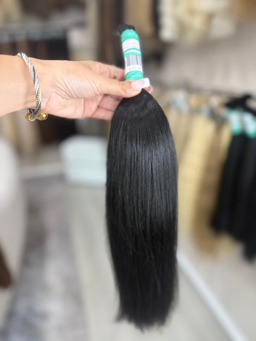 Raw Hair Extensions - Processed (straight - Color 1 -48 cm -100 gr - 231/227v)