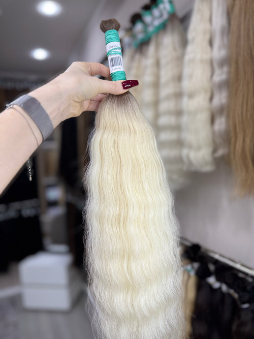 Raw Hair Extensions - Processed (Wavy - Color ombre -58 cm -114 gr - 204/234)