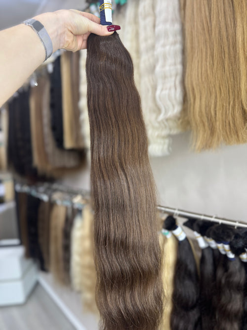Baby Hair Extensions - Processed (wavy - Color 3 -80 cm -173 gr - 377/i)