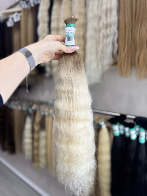 Raw Hair Extensions - Processed (wavy - Color ombre -55 cm -150 gr - 8290/224)