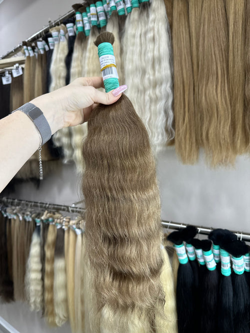 Raw Hair Extensions - Processed (wavy - Color 6 -52 cm -159 gr - 282/235)