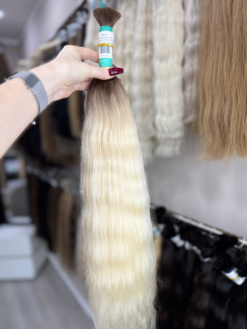 Raw Hair Extensions - Processed (Wavy - Color ombre -67 cm -130 gr - 199/233)