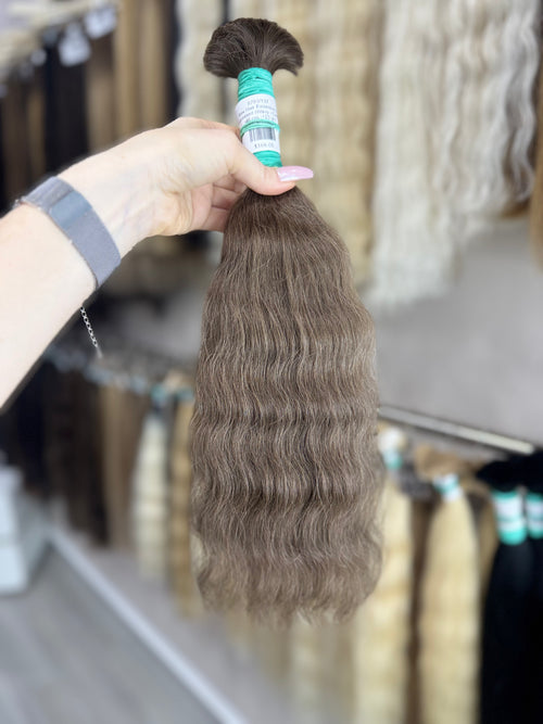 Raw Hair Extensions - Processed (Wavy - Color 5 -46 cm -123 gr)