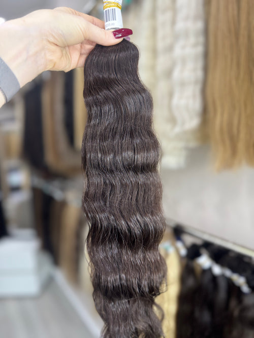 Baby Hair Extensions - Processed (wavy - Color 1b -57 cm -95 gr - 358/i)