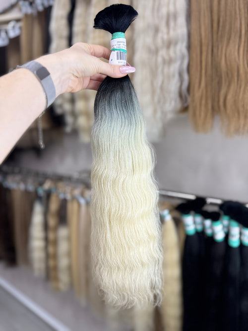 Ombre Hair  - Processed (Wavy - Color 0 -53 cm -103 gr)