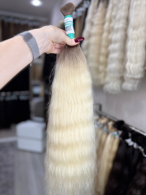 Raw Hair Extensions - Processed (Wavy - Color ombre -66 cm -116 gr - 195/233)