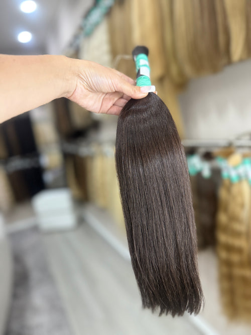 Raw Hair Extensions - Processed (straight - Color 2 -49 cm -106 gr - 235/232t)