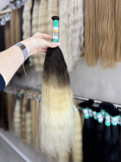 Ombre Hair  - Processed (Wavy - Color 0 -55 cm -78 gr)