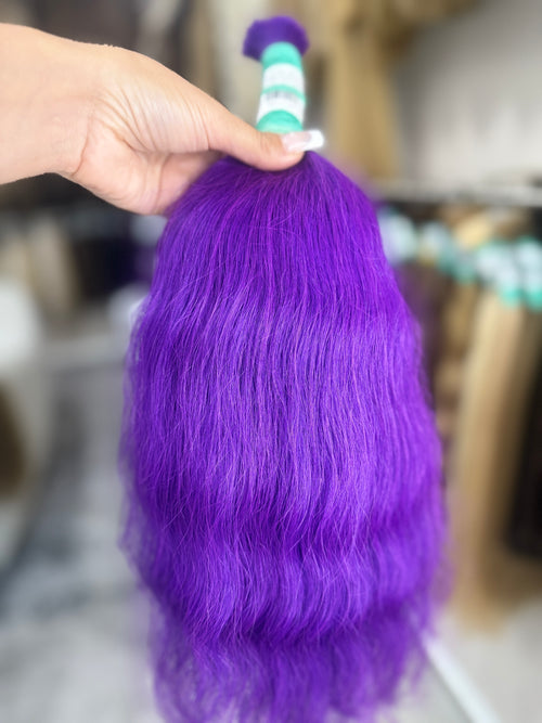 Raw Hair Extensions - Processed (Wavy - Color 1000 -51 cm -122 gr)