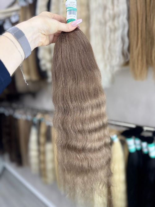 Raw Hair Extensions - Processed (wavy - Color 4 -55 cm -131 gr - 124/225)
