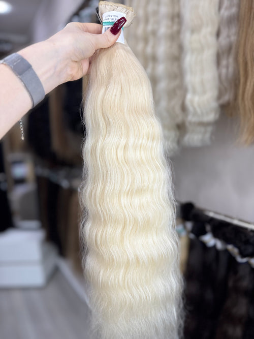 Genius Weft Hair Extensions - Processed (Wavy - Color 000 -60 cm -149 gr - 4029)