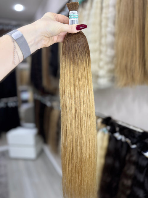 Raw Hair Extensions - Processed (Straight - Color ombre -60 cm -101 gr - 6117/221v det)