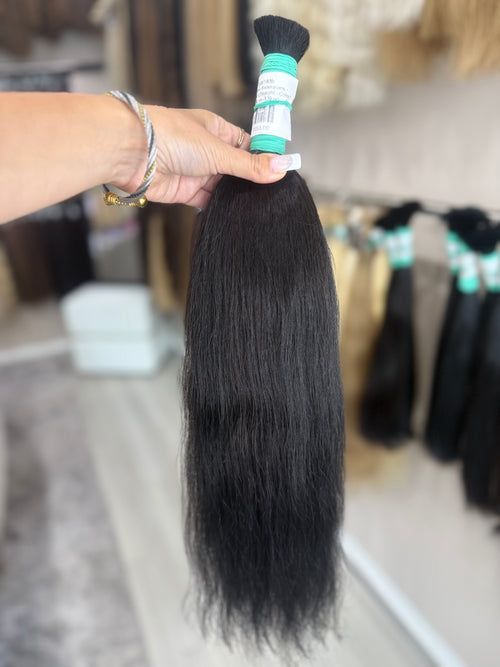 Raw Hair Extensions - Processed (Straight - Color 1 -58 cm -139 gr)