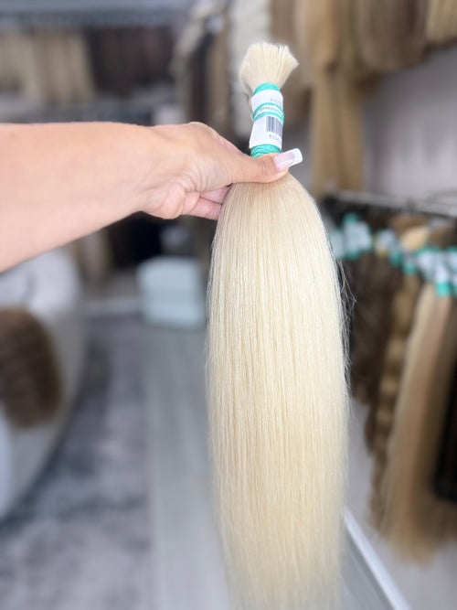 Raw Hair Extensions - Processed (straight - Color 000 -55 cm -118 gr - 60/232v)