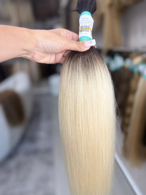 Raw Hair Extensions - Processed (straight - Color ombre -57 cm -139 gr - 53/232v)