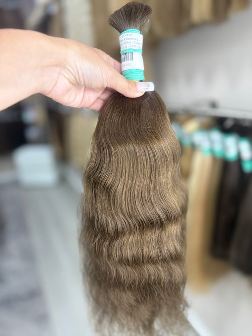 Raw Hair Extensions - Processed (Wavy - Color 3 -46 cm -105 gr - 7451/198)