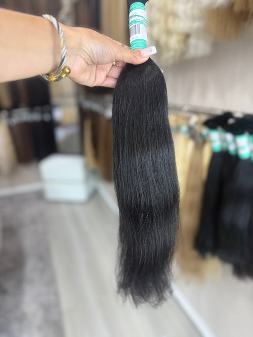 Raw Hair Extensions - Processed (straight - Color 1 -51 cm -98 gr - 232/227v)