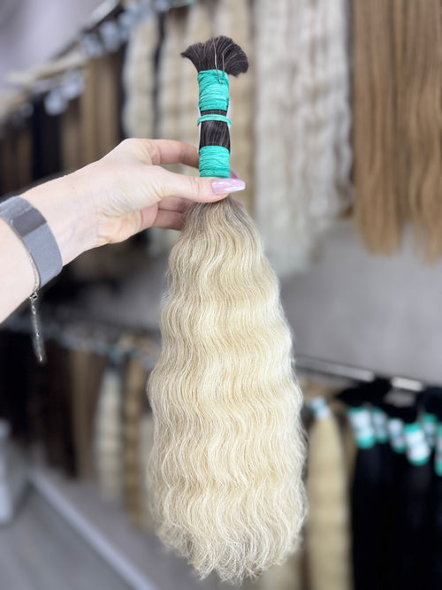 Ombre Hair  - Processed (Wavy - Color 0 -44 cm -124 gr)
