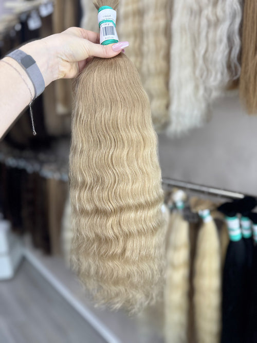 Raw Hair Extensions - Processed (wavy - Color 12 -53 cm -156 gr - 119/225)