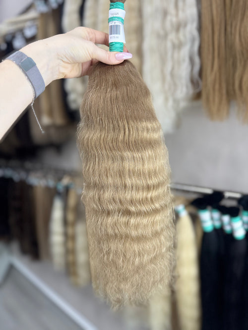 Raw Hair Extensions - Processed (wavy - Color 8 -53 cm -121 gr - 122/225)