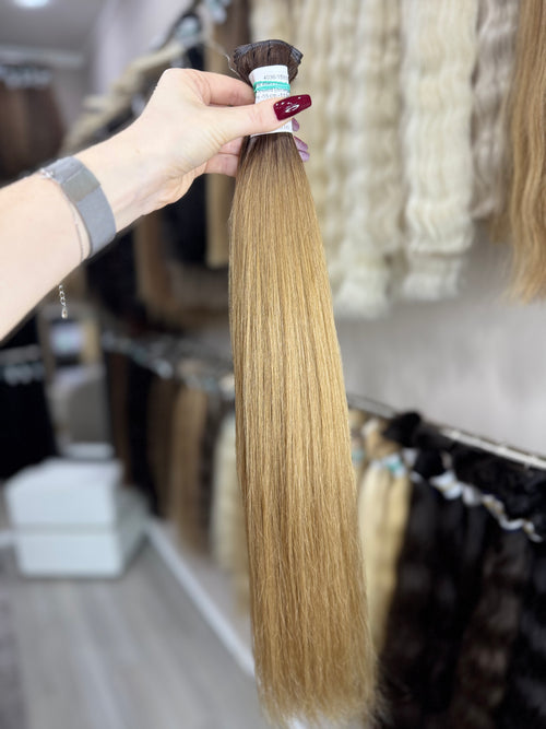 Genius Weft Hair Extensions - Processed (Straight - Color ombre -55 cm -113 gr - 4036)