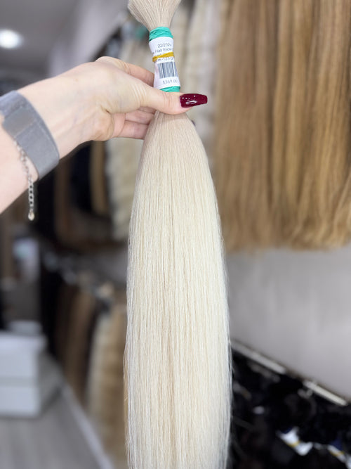 Raw Hair Extensions - Processed (straight - Color 000 -57 cm -123 gr - 22/232v)