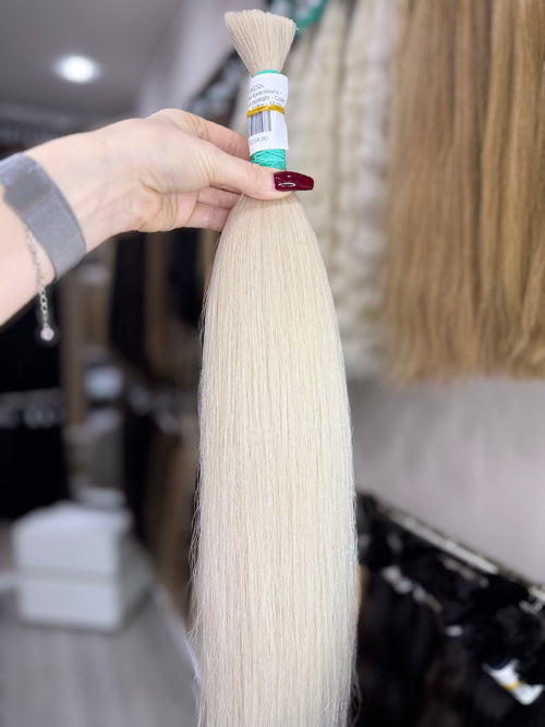 Raw Hair Extensions - Processed (straight - Color 000 -56 cm -118 gr - 18/232v)