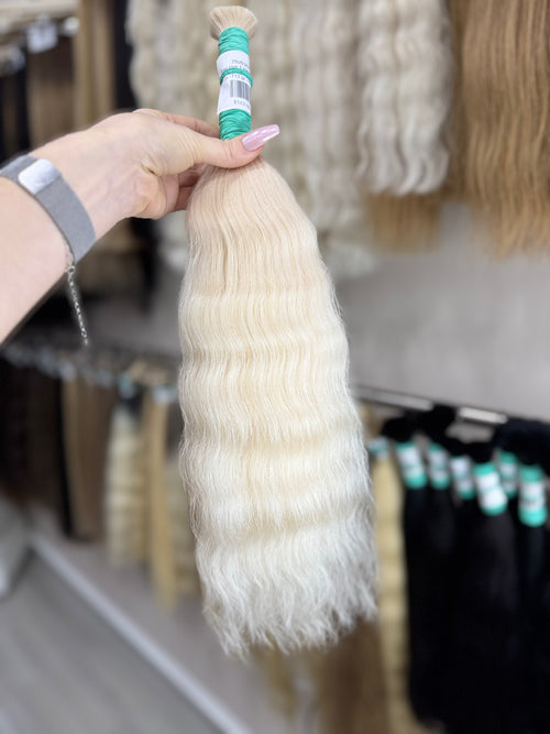 Raw Hair Extensions - Processed (Wavy - Color 200 -51 cm -113 gr - 7505/202)