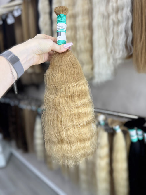Raw Hair Extensions - Processed (Wavy - Color 87 -45 cm -128 gr)