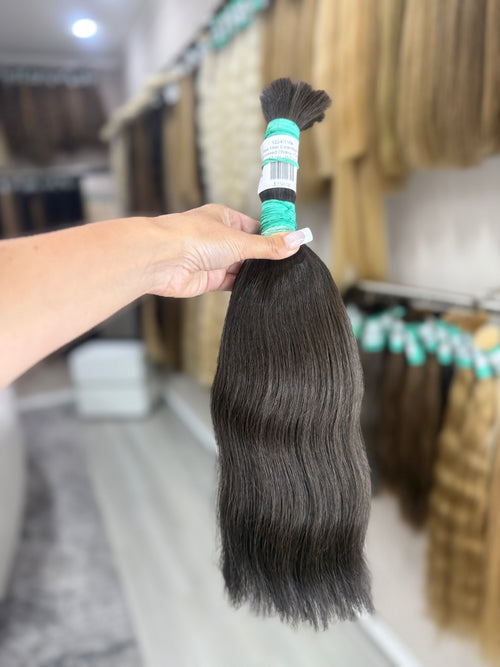 Raw Hair Extensions - Processed (straight - Color 3 -44 cm -155 gr)
