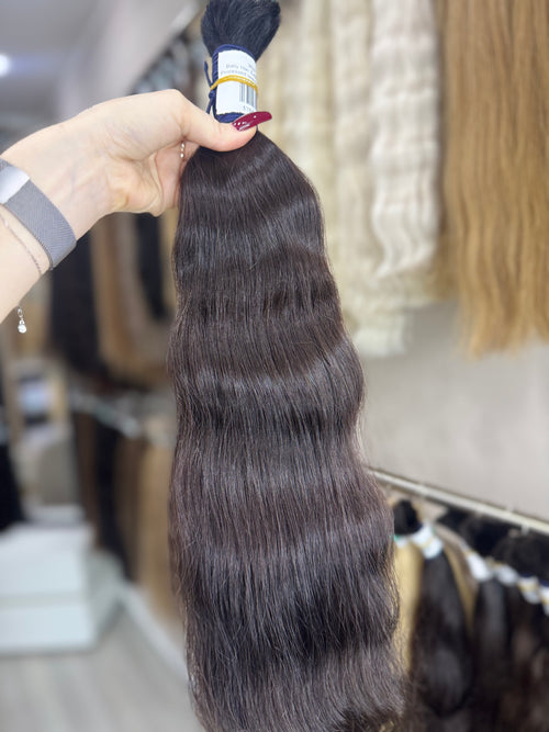 Baby Hair Extensions - Processed (wavy - Color 1b -57 cm -224 gr - 362/i)