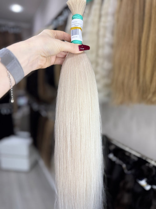 Raw Hair Extensions - Processed (straight - Color 200 -56 cm -127 gr - 33/232v)